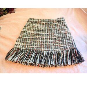Aura small vintage fringe boho chic festival eclectic vibe mini skirt